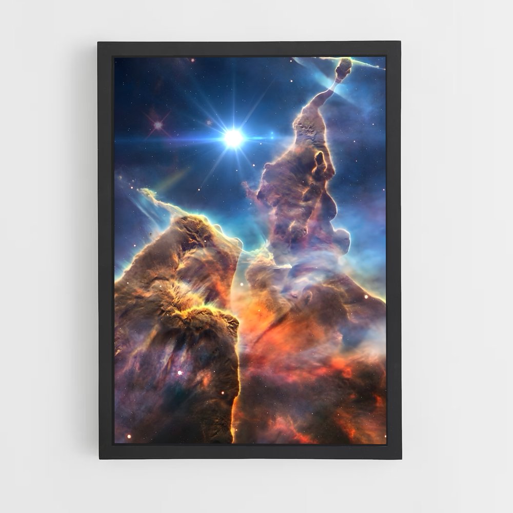 Poster Les Colonnes Célestes – affiche Astronomie (vue 2)